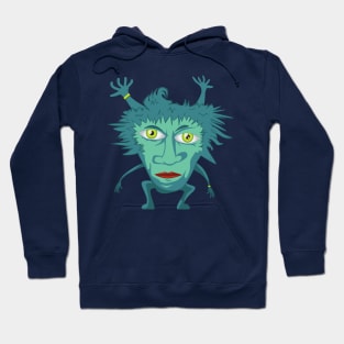 Funny fourhanded monster Hoodie